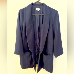 Loft Navy Blazer with Pockets